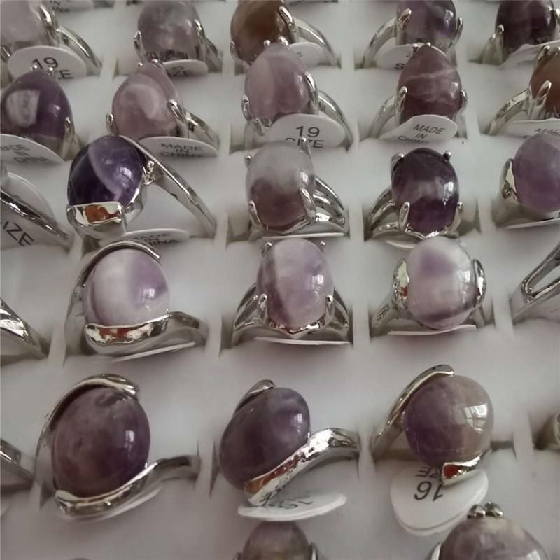 20Pcs  Mix Style Opal Ring Gemstone Charms for Elegant Women Love Romantic Gift