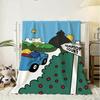 Mr M-Men Little M-Miss Throw Soft Flannel Throw Blanket, Lightweight Breathable Summer Nap Blanket For Home Travel Cozy Decor