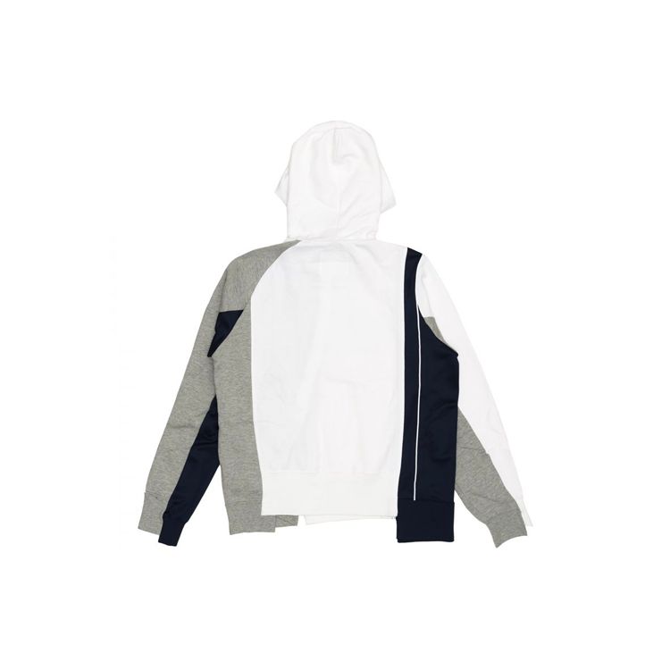 Nike x Sacai Double-Zip Hoodie Canyon Gold/Obsidian Women Outerwear Grey CD6303-711