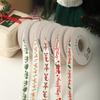 1.5cm Christmas Ribbon for Gift Boxes, Cake Decorations, Flowers, Bows, and DIY Projects