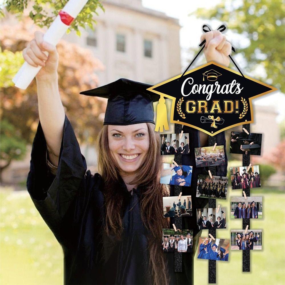 DIY Graduation Season Photo Frame 12 Clip Decoration Picture Frames Picture Organizer Bedroom