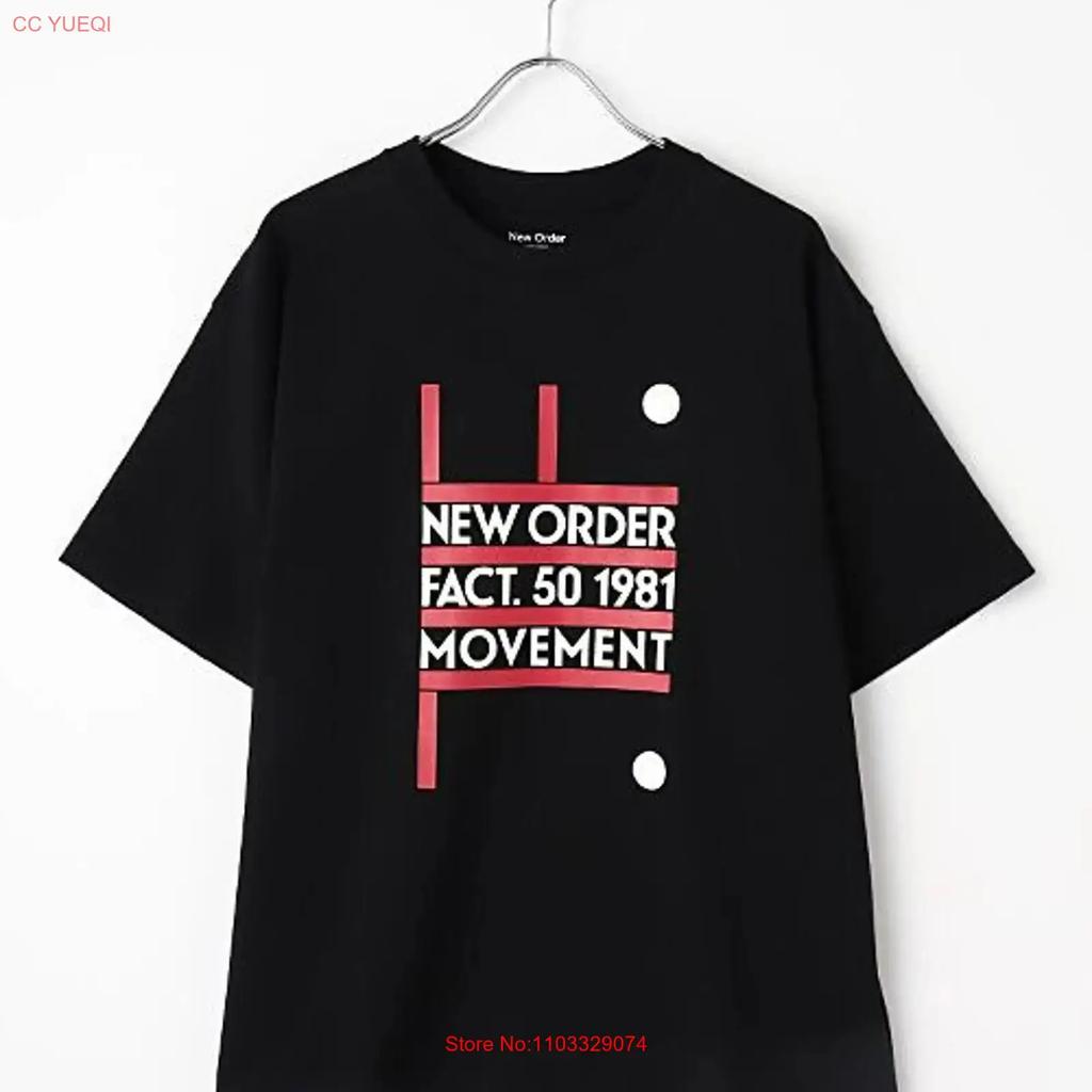 NEW ORDER Band MOVEUnisexT Cotton T Shirt S 5XL Reprint TR478 Vintage Washed Designer Clothes Homme Fashion Casual Stretched