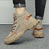 2025 Spring Men's High Top Martin Boots: Trendy British & Korean Fashion Work Shoes