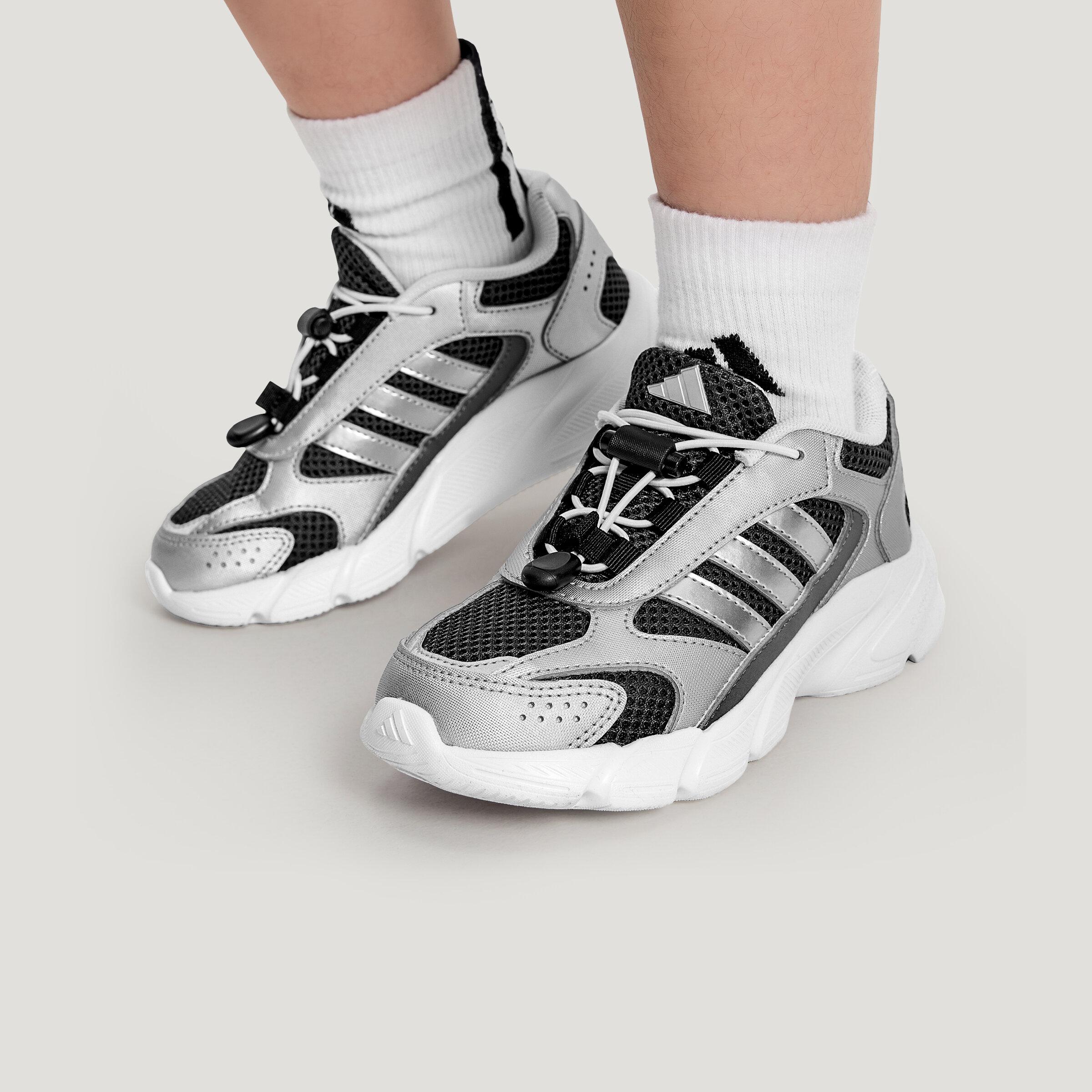 Adidas CRAZYCHAOS 2000 Fabric Low top Kids Lifestyle Shoes Silver Blac 28