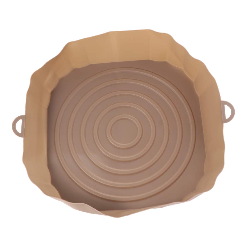 

20см Аэрофритюрница Духовка Противень для выпечки Многоразовый Силиконовый Антипригарный Круглый Противень для выпечки Микроволновые коврики Поддон для аэрофритюрницы Вкладыш Форма для торта