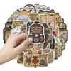 50pcs Retro Witchcraft Poison Bottle Stickers for Planner & Phone Case - Waterproof DIY Decorative Set