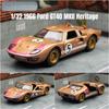 Toy Car Model 1/32 Scale 1966 Ford GT40 MKII Racing Rally Alloy Diecast Miniature Vehicle Collection Gift for Children Boy