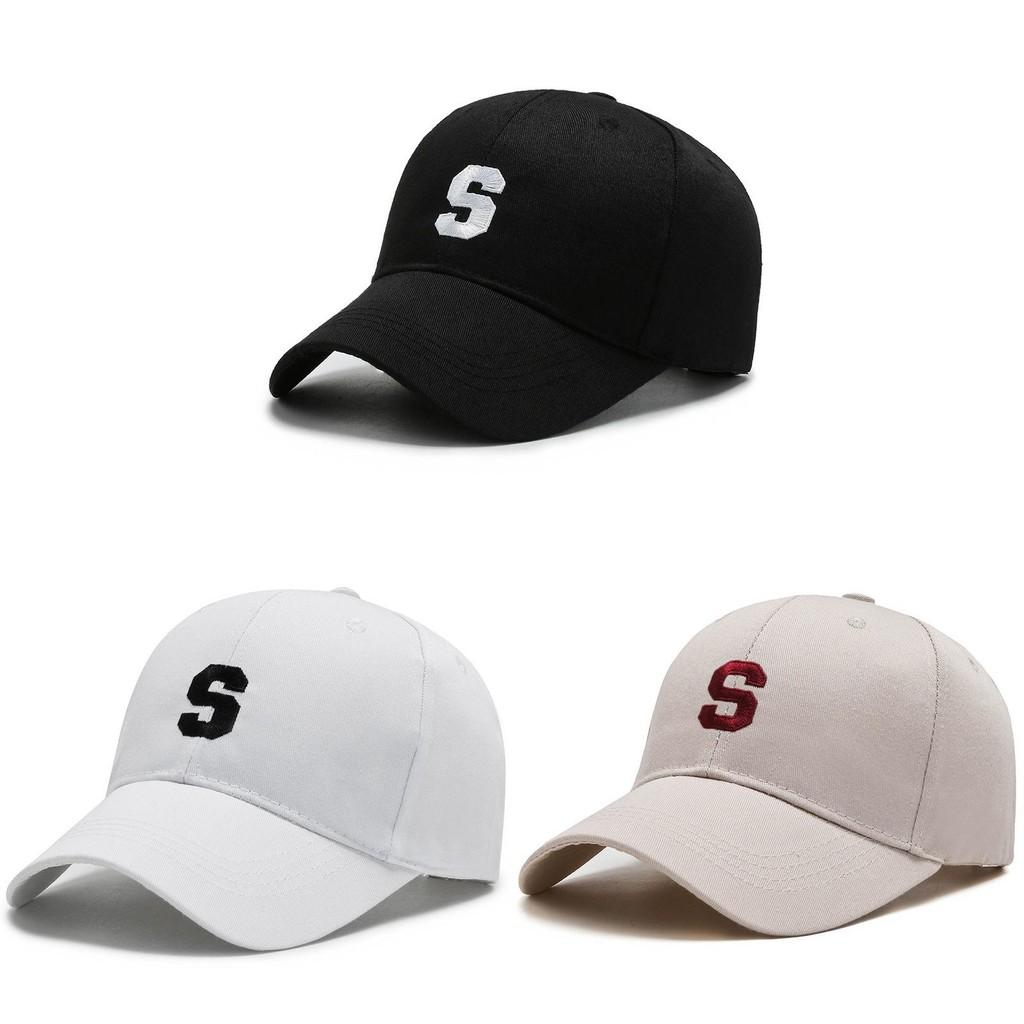 Season Spring S Letter Embroidery Baseball Cap Breathable Outdoor Sunshade Hat