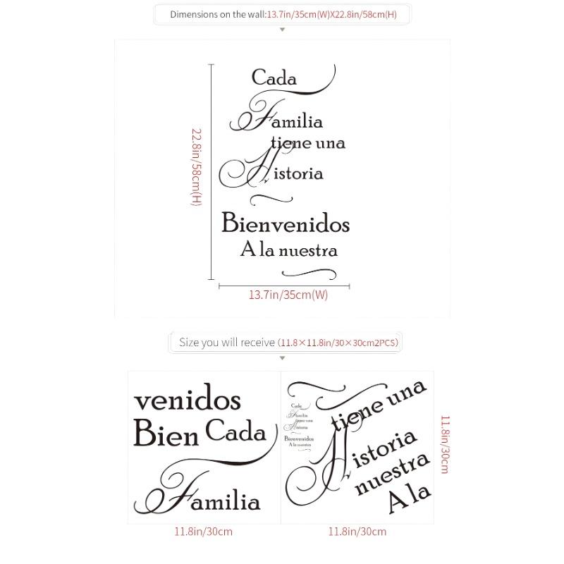 1pc Slogan Graphic Wall Sticker DIY Self-Adhesive Wall Decal PVC Waterproof Decal Stickers For Living Room Bedroom Home Decoration Gifts