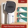 13CM Large Panel 3 Modes High Pressure Shower Head Water Massage Shower Head With Filter Element Bathroom Accessories