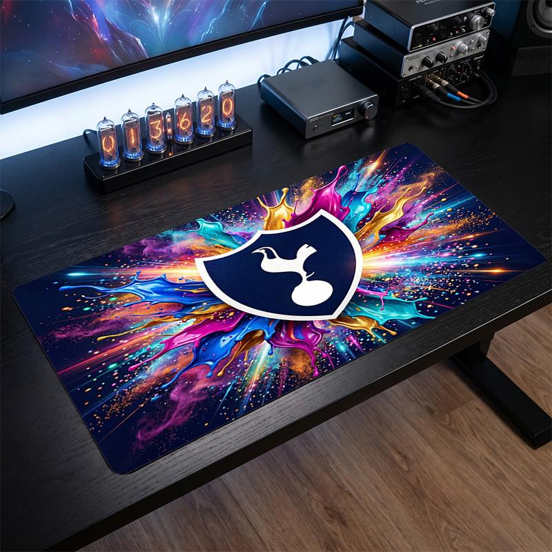 Tappetino per Mouse Grande Stampato Tottenham Hotspur, Tappetino Morbido in Gomma Antiscivolo per Scrivania da Gioco per Ufficio Laptop Computer Decorazione