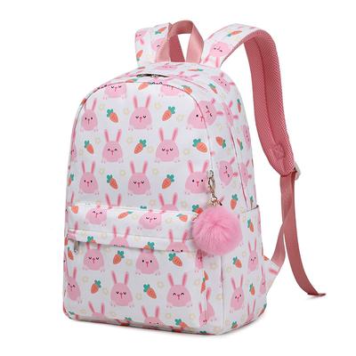 Student Backpack Cute Simple High School Backpack Large Capacity Rabbit Printed Backpack