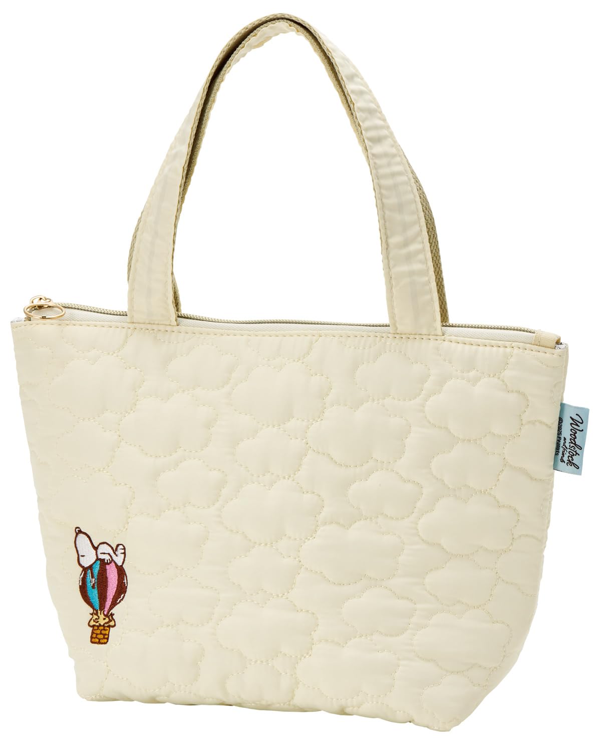 

Skater Стеганая ткань Крутая сумка-тоут для ланча с карманами Snoopy Woodstock для путешествий KBCT9-A