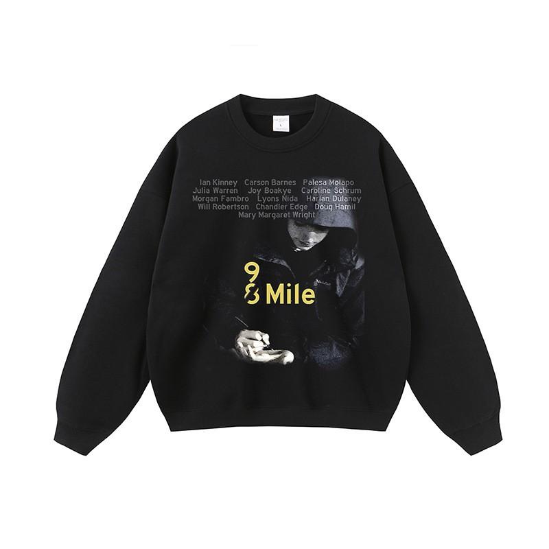 Mens Oversized Streetwear Hoodie With Direct Print Graphic Cotton Sweatshirt Loose Fit Washed Effect 420g