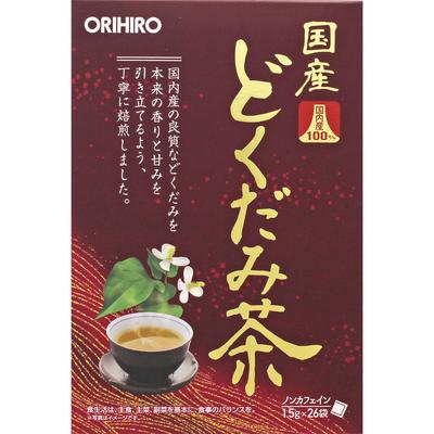 Chá de Dokudami 100% Doméstico Orihiro Plundry 1,5g x 26 saquinhos Chá para Saúde o Ano Todo o Ano Todo