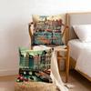 Dutchstreet Art Cushion Cover Anti-Dust Mite Short Plush Pillowcase - Invisible Zipper Silky Soft Sofa Cushion Cover