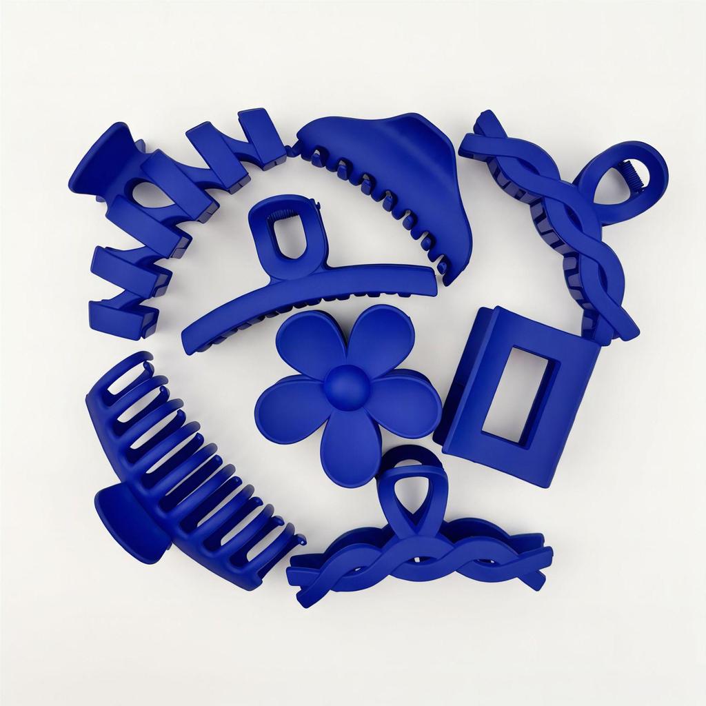 Colorful Claw Clip Set for Women - High-end Back of Head Hair Accessories