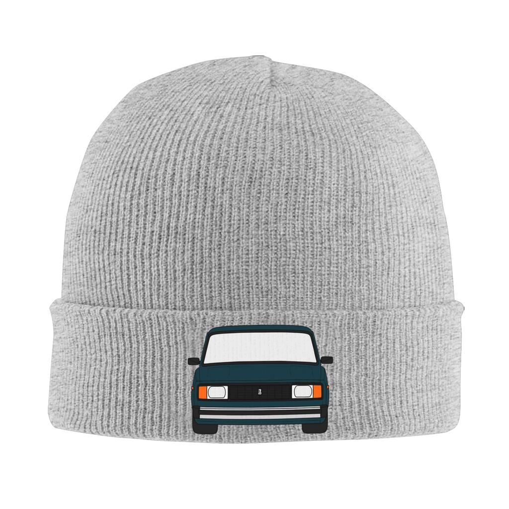 Lada VAZ 2104 2105 2107 Nova Riva grön färg Varm stickad mössa Vinterstickad mössa Mössa Huvudbonader Hip Hop-mössor för Unisex