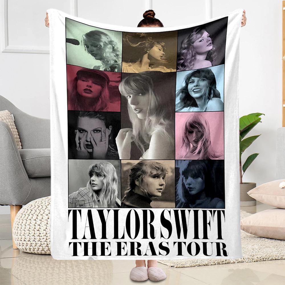 Taylor Swift's Glittery Performance Blanket Warmthful Decor Great for Bed Livingroom Picnics for All Seasons Stylish Decor