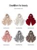 Women's 100% Pure Cashmere Scarf: Versatile, Warm, and Simple Solid Color for Autumn/Winter Neck Protection.