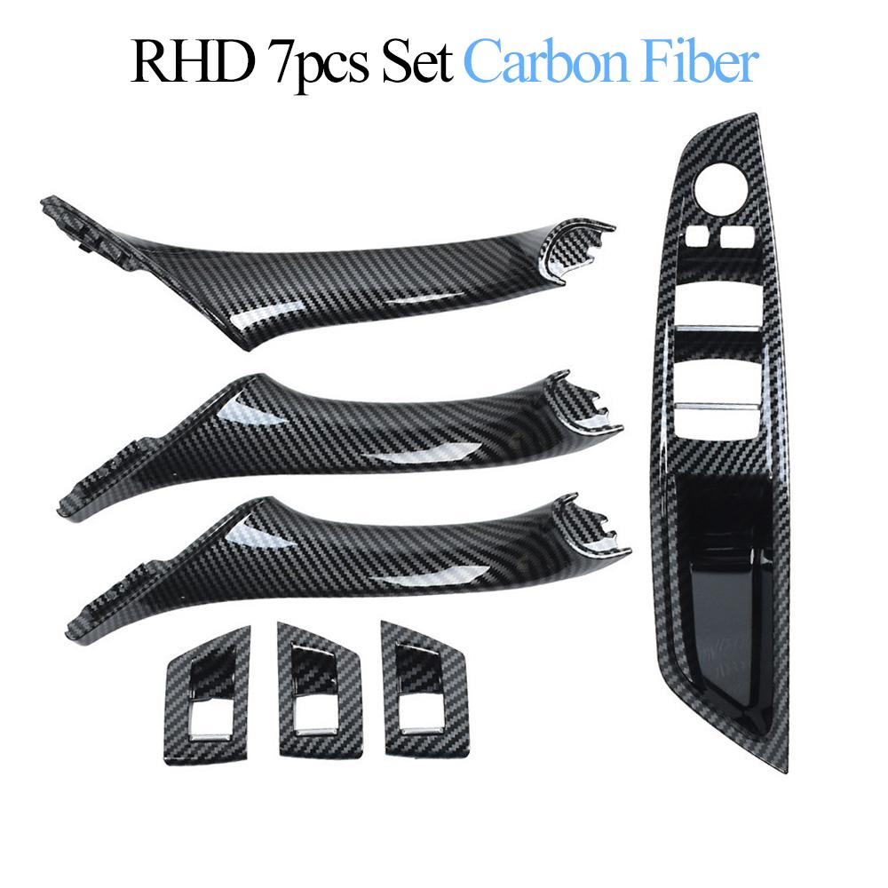 RHD Upgraded Black Beige Gray Car Interior Door Pull Handle Armrest Panel Trim for BMW 5 Series F10 F11 F18 520 523 525 528 530