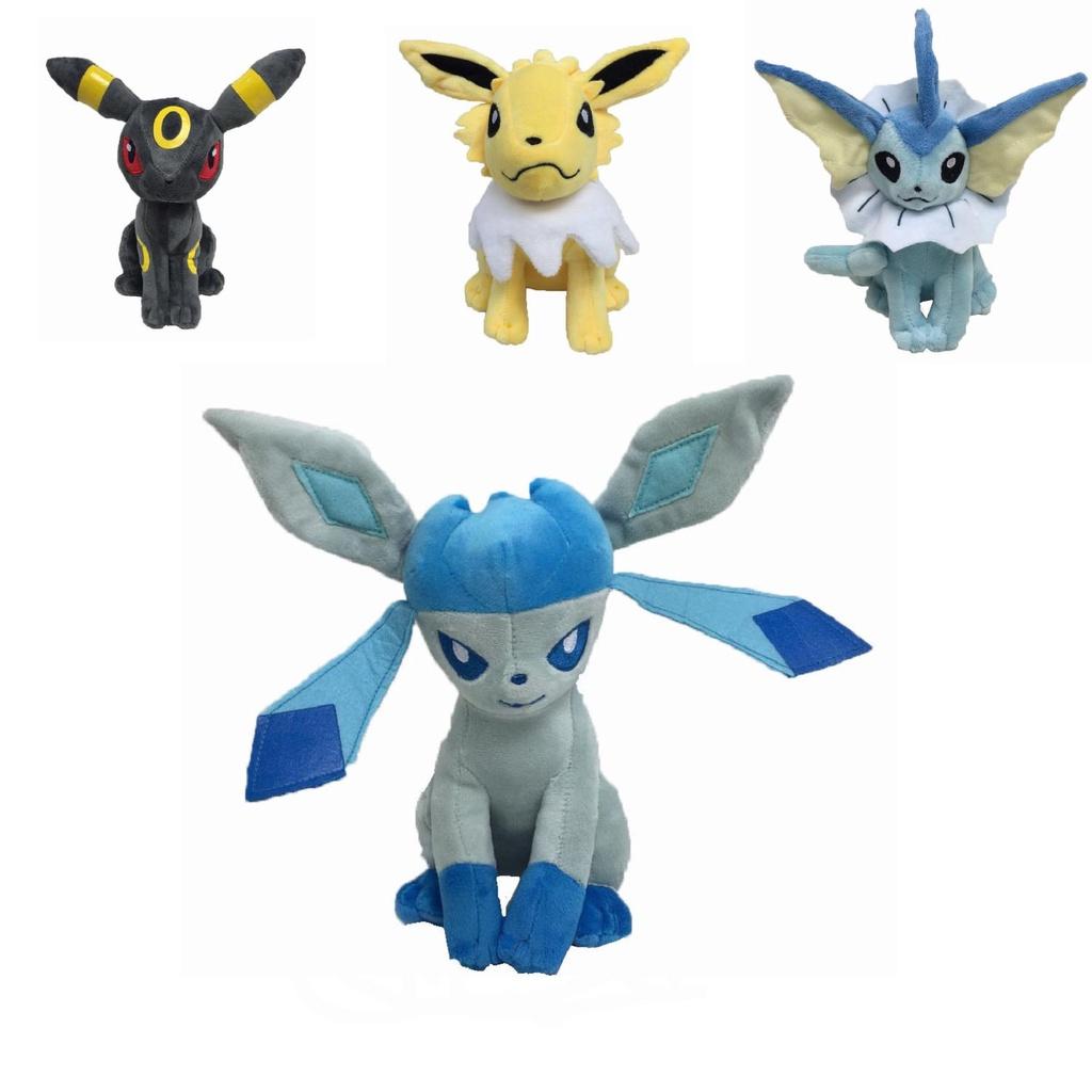 Adorable 8" Pokemon Jolteon Flareon Glaceon Plush Toy Stuffed Doll For Kids And Collectors