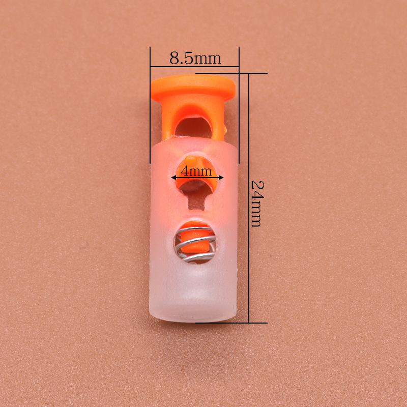 Colored Plastic Button Spring Buckle, Down Jacket Hanging Bell Rope Buckle, Rope Stop Rope Wear Rope Buckle, Pig Nose Buckle Elastic Adjustment Buckle