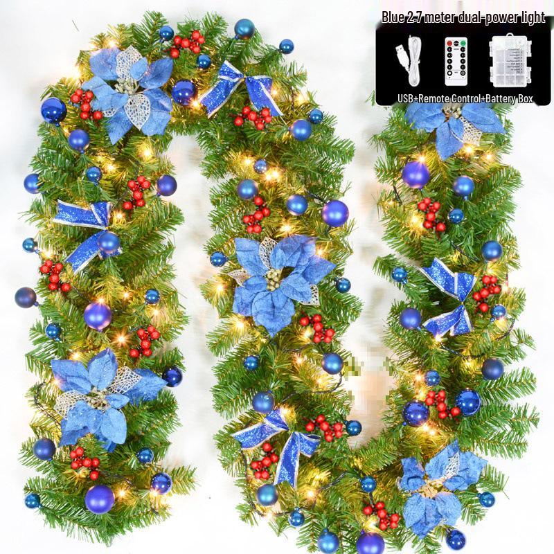 2.7m Christmas Garland for Decoration - Tree, Wreath, Wall, Door Hanging, Hotel, Shopping Mall Display