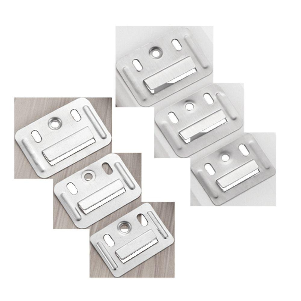 100PCS Buckle Hasp Plate Wall Panel Buckle Clamp Fastener Hardware Furniture Wainscot Board Clip