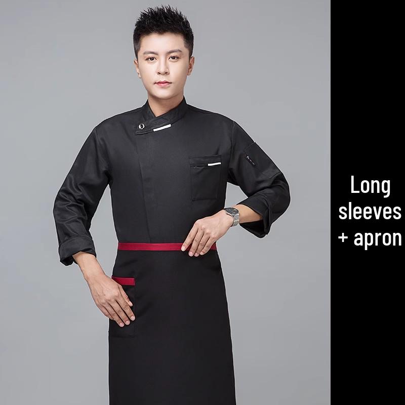 Set uniforme da chef: Opzioni a manica lunga e corta per Autunno/Inverno, Ideali per le cucine di Hotel e Ristoranti.
