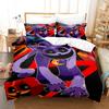 Home textile 3D printing pattern (three-piece set) single double queen quilt cover pillowcase bedding set