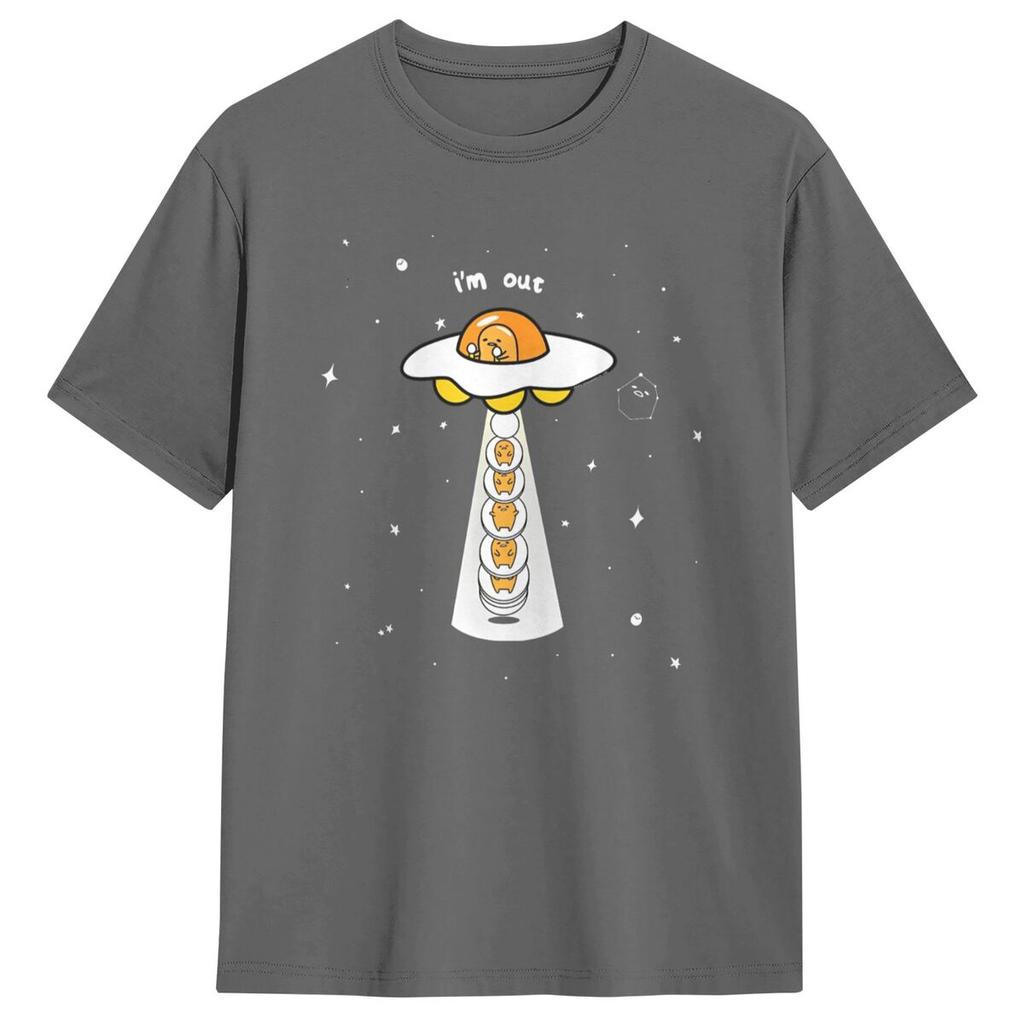 Gudetama Zamyšlené Tričko Pár Vtipná Bavlněná Trička Léto Kulatý Výstřih Hipsterská Trička Vlastní DIY Nadměrné Oblečení