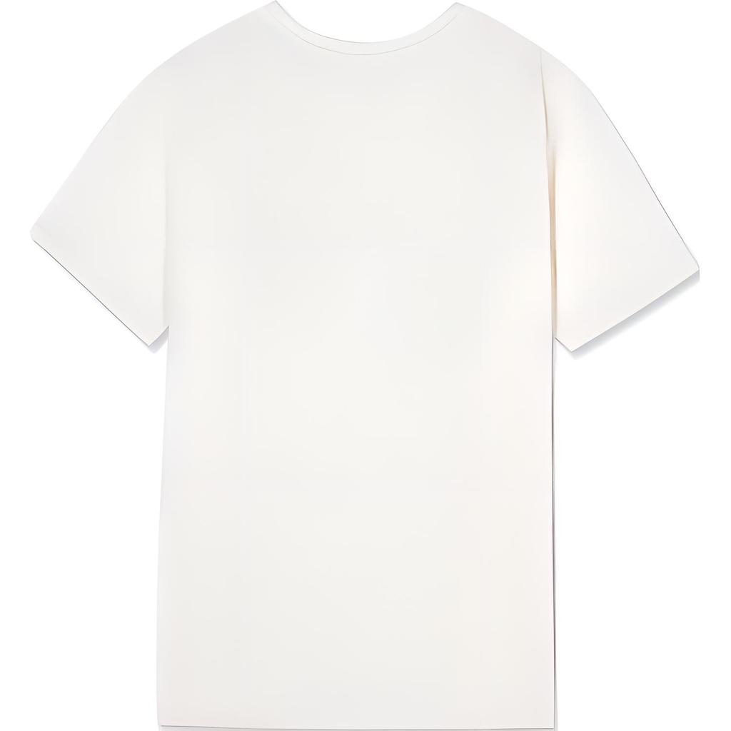 Levis Color Block Letter Print Comfortable Short Sleeve T-Shirt Women T-Shirts White A9276-0000