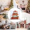 Christmas Throw Pillow Covers 18 X 18 Inch Embroidered Pillowcase Embroidered Pillow Cover For Living Room Bedroom Couch Sofa