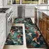 VIKAMA Dark Ocean World Carpet Koi Lucky Mat Non-Slip Kitchen Rug Doormat Bathroom Mat Carpet For Live Room  Rug For Bedroom
