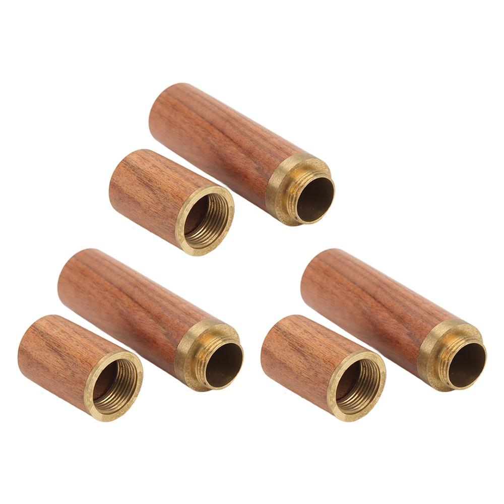 3pcs Wooden Material Needle Case Easy Cleaning Toothpick Holder Needle Storage Box Hand Crafts