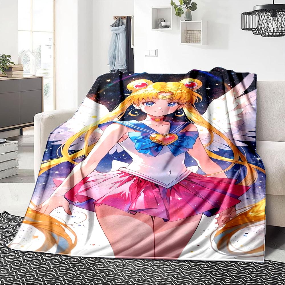 1Pc Moonlit Sailor Magic Blanket For Couch Bed Plush Cozy Fuzzy Blanket Super Soft Warm Blankets For Fall And Winter 0918241