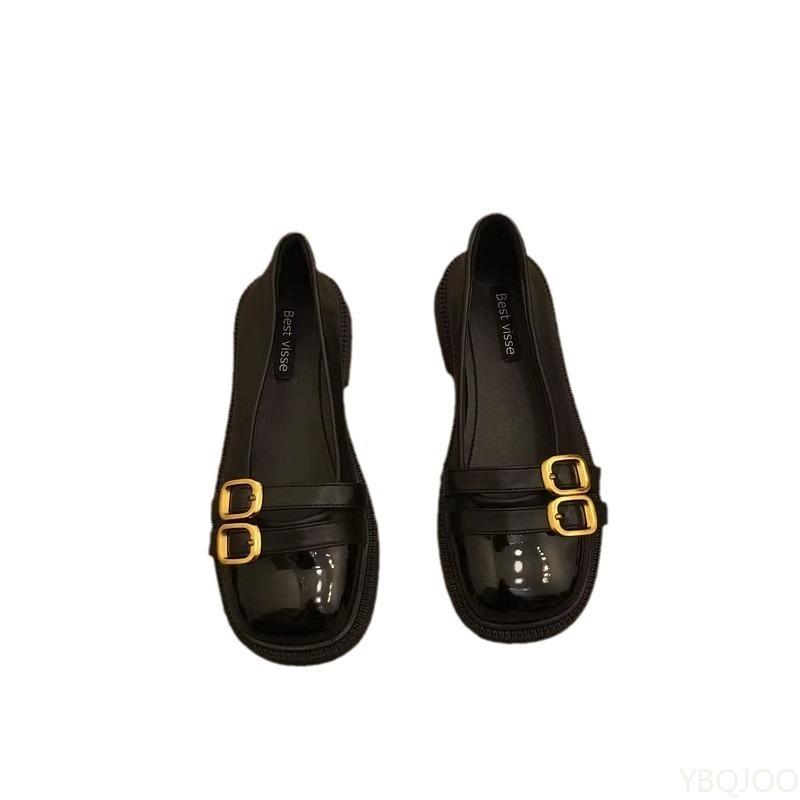 New summer versatile flat sole shoes with round toe shallow mouth fashionable comfortable for daily casual women's shoes