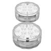2PCS LED Pool Lights with Remote Control Suction Cup Colorful Submersible Light for Aquarium Fish Tank Vase Base