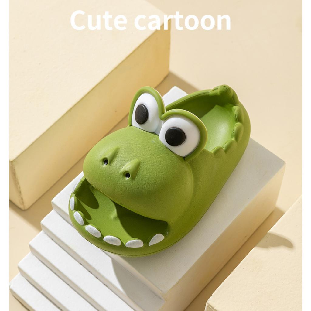Dinozor çocuk Terlik Yaz Erkek ve Kız Kalın Alt kaymaz Küçük ve Orta Çocuk Karikatür Sandalet Kadın