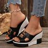 2026 New Improve Fashion Student Roman Lady Shoes Summer Wedge Thick Platform Women Sandals Slip On Versatile Sandalias Mujer