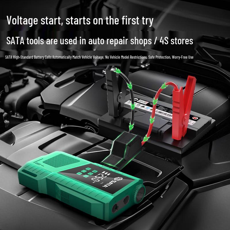 SATA D05114 Car Emergency Jump Starter & Air Pump