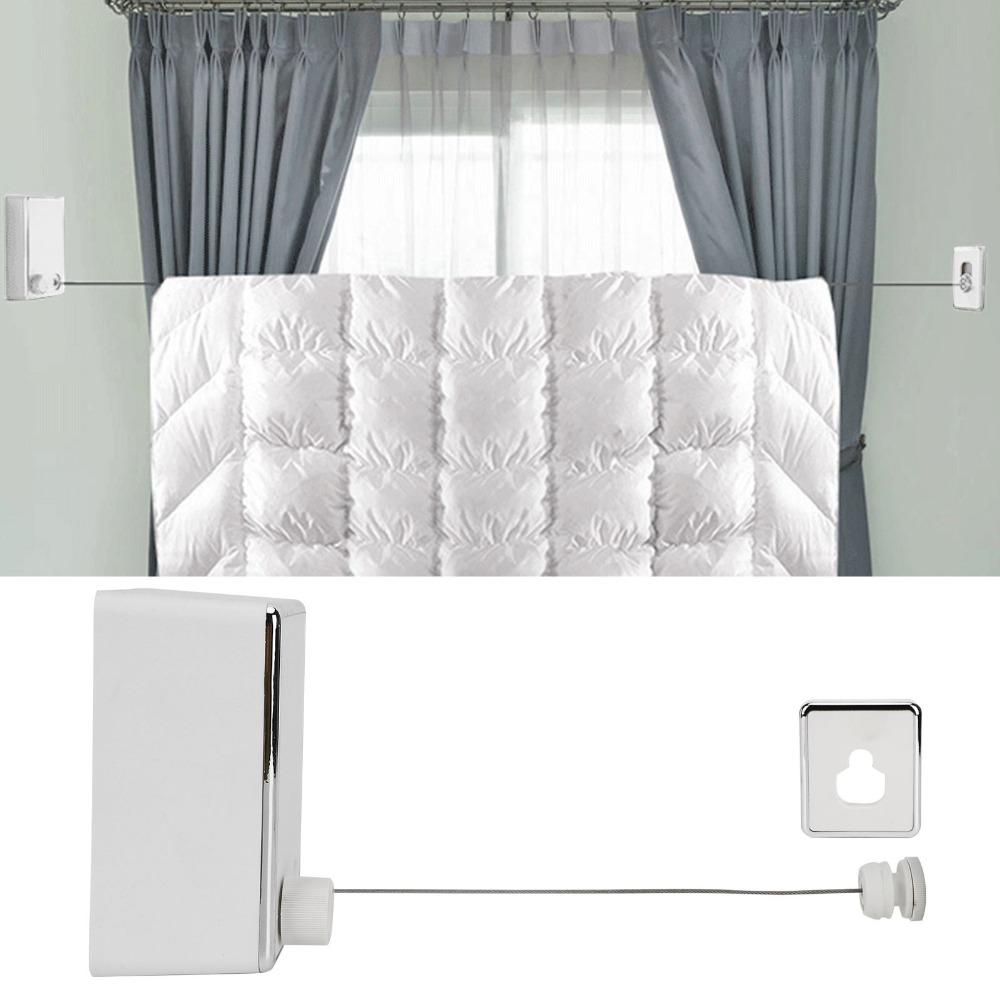 White Black Silver Drying Rack Stainless Steel Clothes Drying Line Indoor Outdoor