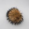 13 15 cm DIY Naturfarbe Echte Waschbärfell Pompons Für Taschen Gestrickte Mütze Hüte Echtes Fuchs Fell Pompon