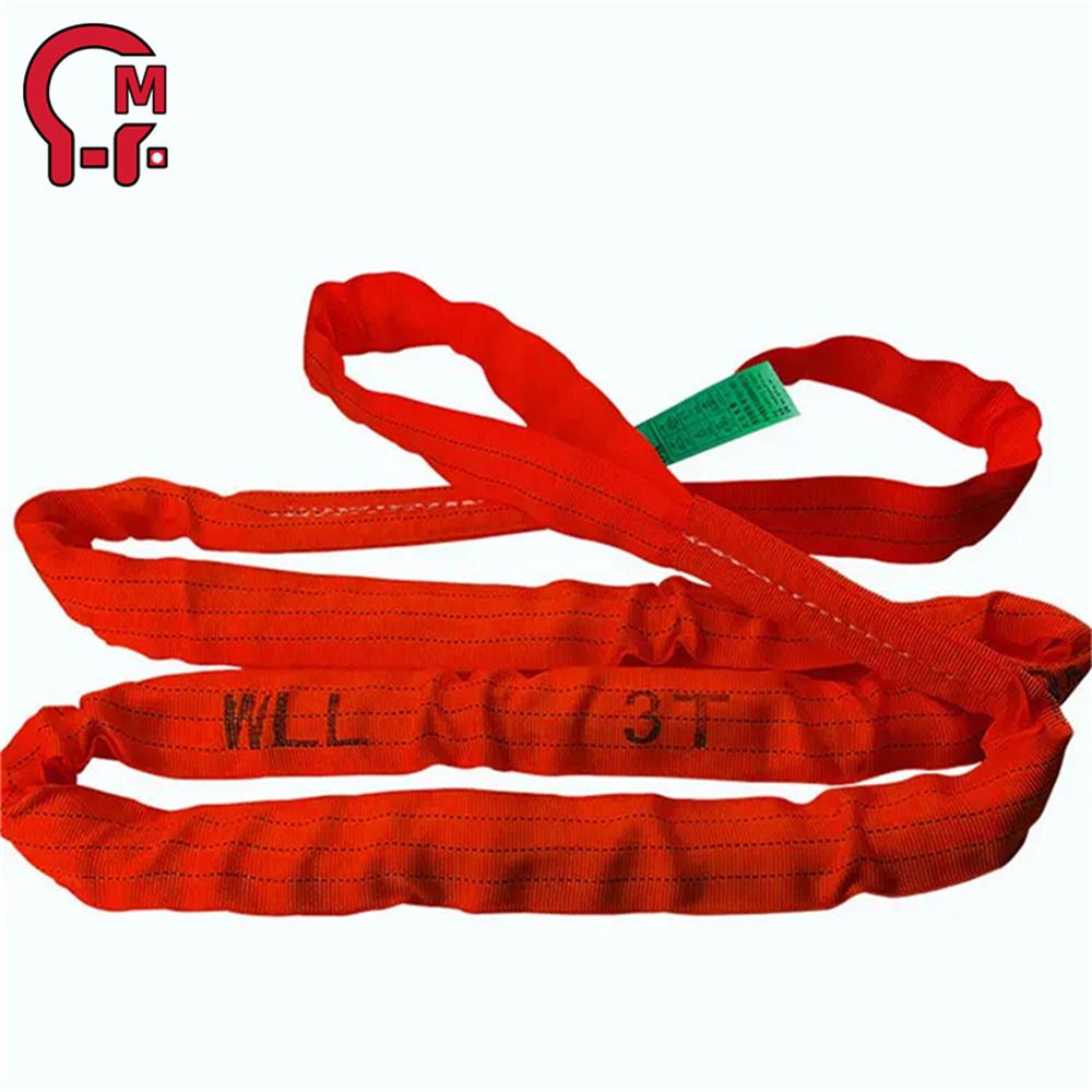 HLM Color Coded Webbing Sling High Breaking Strength for Workshop Lifting Construction Hoisting and Equipment Lifting