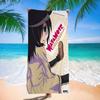 Anime Watamote Kuroki Tomoko Anime Beach Swimming Towel Soft Absorbent Washcloth Children's Gifts For Kids Travel Camping Gym