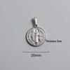 Retro Titanium Steel Cross Necklace Pendant - Stainless Steel DIY Jewelry Accessory, Fade-Resistant