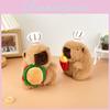 Chef Cartoon Capybara Plush Doll Children Toys Keychains Backpack Decoration