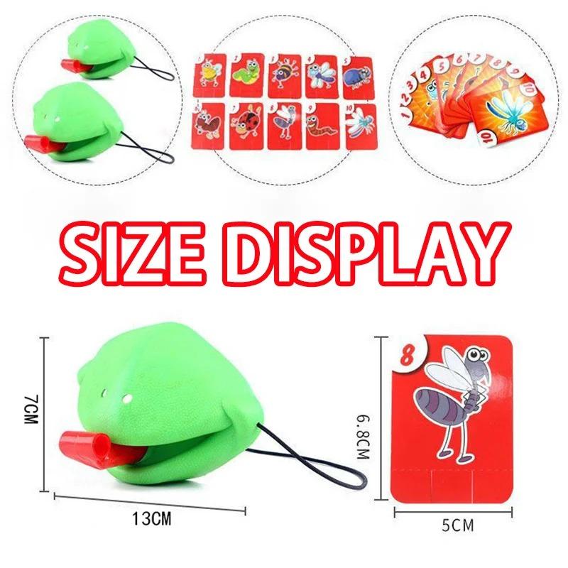 Masque Grenouille Drôle avec Langue Remuante Cartes à lécher Jouets Puzzle de Bureau Antistress pour Fête de Famille