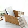 Woven Seagrass Storage Baskets Straw Rattan Basket Desk Organizer Picnic Basket Fruit Storage Box Cosmetic Storage Container